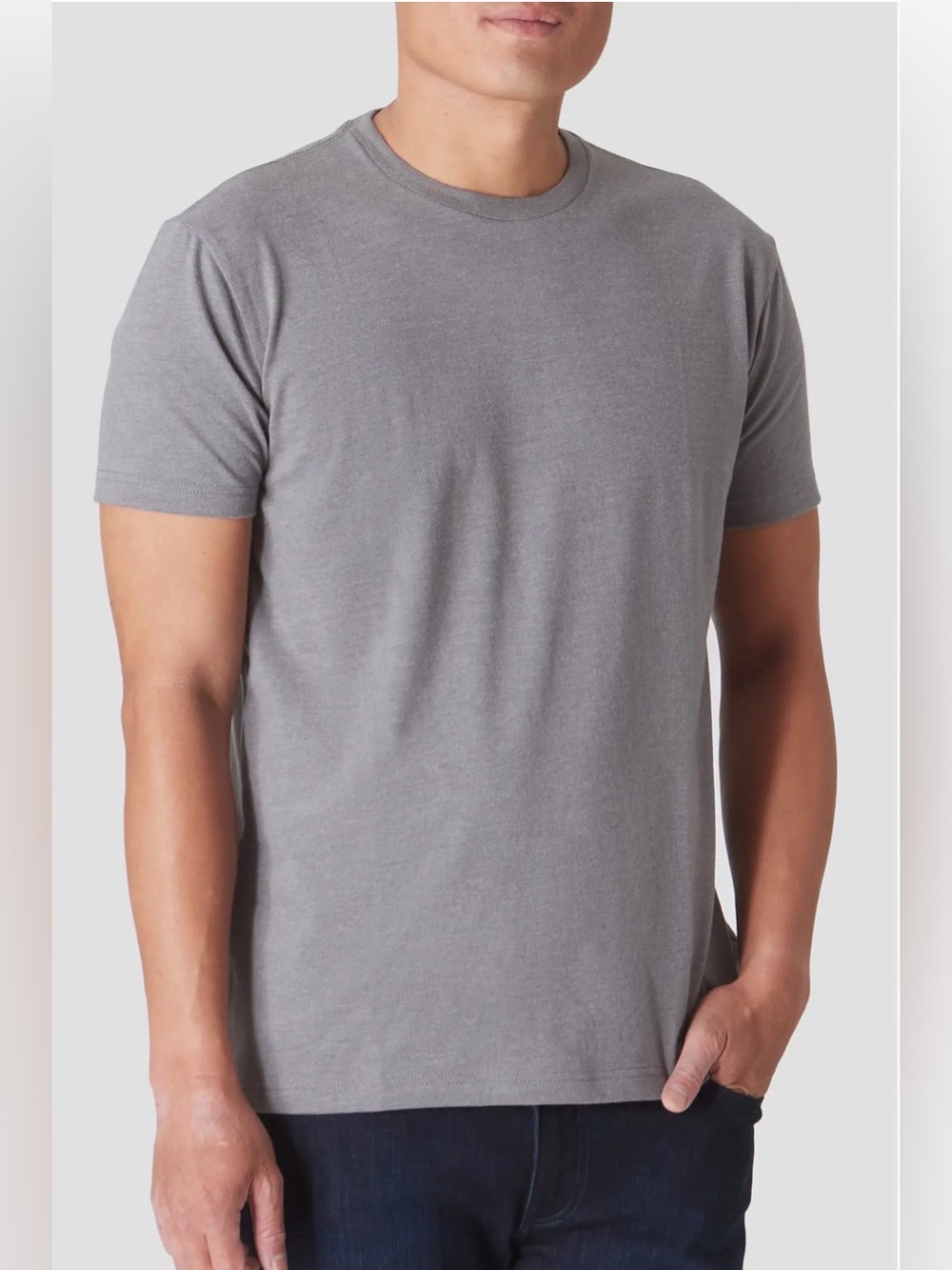 True Classic Classic Crew Neck Tee Grey Large NWT IN PACKAGE